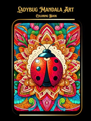 Ladybug Mandala Art Coloring Book: Relax and relieve stress. that is suitable for all ages and all skill levels. 50 exquisite swan illustrations. ... inches. Hours of therapeutic coloring fun.