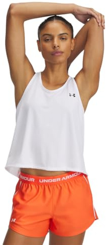 Under Armour Women's Tech Swing Tank, Breathable, Loose-Cut Running Vest, Athletic Sleeveless Tank Top for Women White / / Black