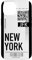 Hülle für iPhone 14 New York Air Flugticket Handyhülle Boarding Pass City