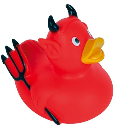Teufel rot - Hobbyente - Quietscheente - Badeente - ca. 8 cm gross