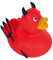 Teufel rot - Hobbyente - Quietscheente - Badeente - ca. 8 cm gross
