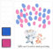 VOSSOT Geschlecht offenbaren Fingerabdruck Blätter Baum, Babyparty-Gästebuch, Baby-Geschlecht-Enthüllung, Gender Reveal Baby Shower Party, Special Meaningful Canvas Decoration Mit 2 Stempelkissen