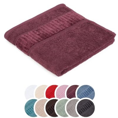 liebling Handtuch Bio Baumwolle, Serie Organic, 500 gr. / m², 50 x 100 cm, 60 Grad, saugstark, schnelltrocknend, Farbe: Beere