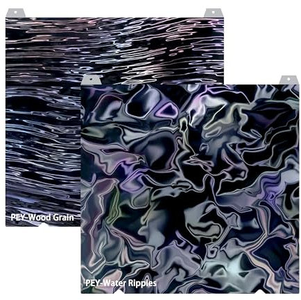 Build Plate for Creality Ender 3 V3 SE//Ender-3 S1/Ender 5 S1/Ender 3 S1 Pro/Ender V3 KE/K1/ K1C 3D Printers - PEY Build Plate Flexible Sheet 235x235mm (No Magnetic Base) Water Ripples+Wood Grain