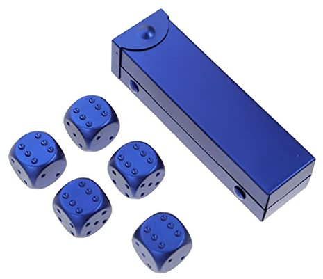 MOLUCKFU Kleine Würfel Aus Aluminiumlegierung Partywürfel Einfache Würfel Für Zuhause Und Bars Wiederverwendbare Spielwürfel