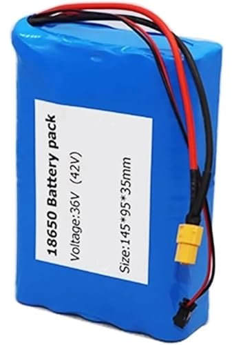 BDBLFLTZ Batterie de Remplacement étanche au Lithium-ION pour vélo électrique 36V 6Ah pour Moteur de vélo électrique 200W 250W 350W, avec Chargeur 42V 2A XT 60