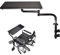 Tablette pour Fauteuil Roulant Plateau Ergonomique pour Fauteuil Roulant Bureau Réglable pour Fauteuil Roulant, Table Amovible pour Manger, Lire Et Se Reposer Design Universel