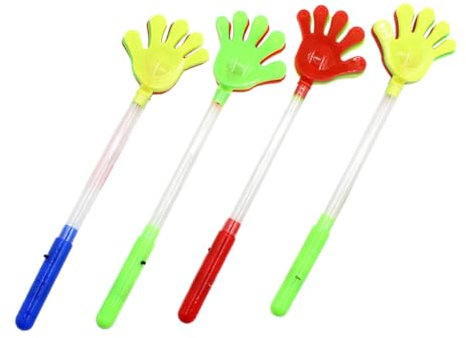 KOMBIUDA 4piezas Aplausos Barras Luminosas Juguetes para Animar Fiestas Herramientas para Animar Accesorios para Eventos Color Aleatorio