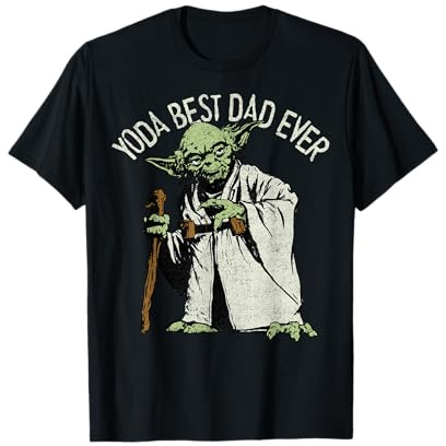 Star Wars Classic Yoda Best Dad Ever Father's Day Badge T-Shirt