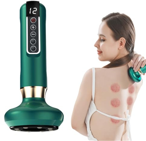 Cellulite Massager, 2025 Neu Cellulite-Massagegerät Cellulite Maschine, Schröpfgerät zur Reinigung der Meridiane Hand Held Body Sculpting Machine für Bauch Taille Arme Beine (Grün)