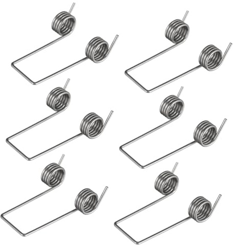 WEKADRIN 6pcs Replacement Torsional Springs for Flipping Top Trash Can Lids Springs with Elastic for Household Waste Bins Easy Tool Installation