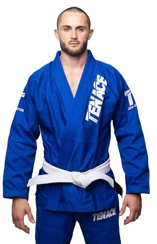 Tenace Premium kimono Jiu Jitsu BJJ - unisex vuxen Gi för träning och tävling - män och kvinnor, Blå, A3