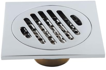 Floor Drain 100 * 100 Mm Liner Floor Drain Chrome Square Toilet Shower Anti-Odor Strainer(Model 1)