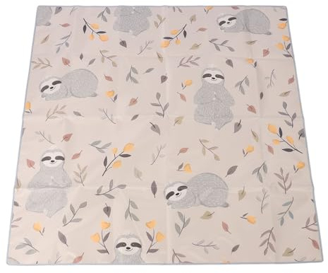 ZLXCAOB Matte unter dem Hochstuhl, 130 x 130 cm, Oxford-Stoff, rutschfest, waschbar, tragbare Baby-Spritzmatte für Heimpicknick
