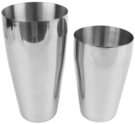 HUSHUI Shaker Cocktail Tin Snygg Hållbar Cocktail Shakers i Rostfritt Stål för Hembartenders 800 Ml och 600 Ml