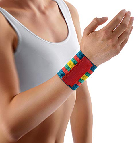 Bort Handgelenksbandage m. Klettverschl. bunt Gr. III, Finger-, Daumen- und Handgelenksbandagen