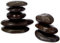 Out of the Blue 24/0022 - Wellness Steine, für traditionelle Hot Stone Massage, 9 Steine im Samtbeutel