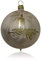 Lauschaer Glas Christbaumkugeln Eislack champagner mit Kerze 4 Stück d 7cm Christbaumschmuck Weihnachtsbaumschmuck mundgeblasen, handdekoriert