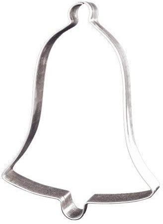 Lares Ausstecher/Ausstechform Riesen Glocke - aus Weißblech - für Plätzchen, Kekse, Lebkuchen - Größe: 24cm - Made in Germany