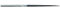 Bellota 4075-16 FIN - Lima de aguja triangular, fina (16)