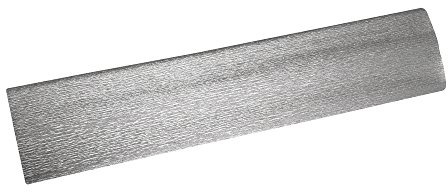 Rayher Bastel-Krepp, Krepppapier, silber, Rolle 250 x 50 cm, Feinkrepp zum Basteln und Dekorieren, 71873606