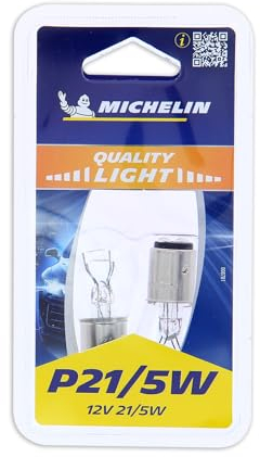 MICHELIN 2 Ampoules pour veilleuse et feu stop Poirettes P21/5W