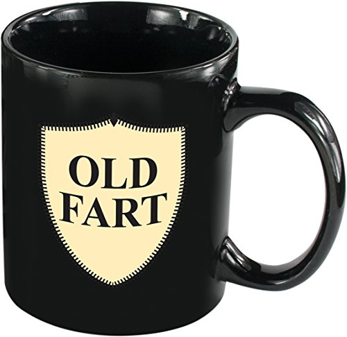 Spencer & Fleetwood Old Fart Mug, Ceramic, Black, 10 x 12 x 8.5 cm, 0HH151