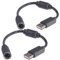 Fosmon Replacement Dongle for Microsoft Xbox 360 Wired Controllers (Adapter Controller USB Breakaway Cable) (2 Pack)