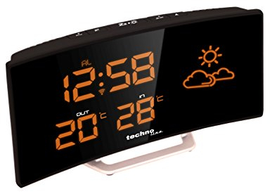 Technoline WS 6832 Wetterstation, CR2032, Schwarz, Silber, 196 mm, 39 mm, 106 mm