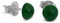 Jade Ohrstecker 925 Silber, natürliche grüne Jade, flache runde Form, 6 mm