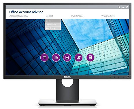Dell P2317H 58,4 cm (23 Zoll) Monitor (1920 x 1080, LED, HDMI, VGA, Display Port, 6ms Reaktionszeit)