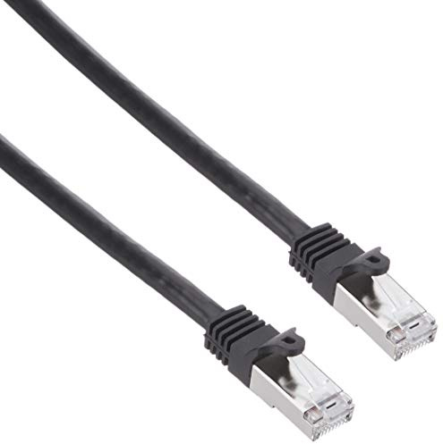 StarTech.com N6SPAT1MBK 1 m Cat6 Patch Cable, Shielded (SFTP) Snagless Gigabit Network Patch Cable, Black Cat 6 Ethernet Patch Lead