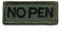 KHS Blutgruppen Patch | NO PEN, KHS.PANPO1.20 | Oliv NO PEN (no Penicillin) Farbe: Oliv