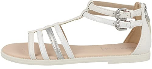 Geox Fille J Sandal Karly Girl Sandales, White, 36 EU