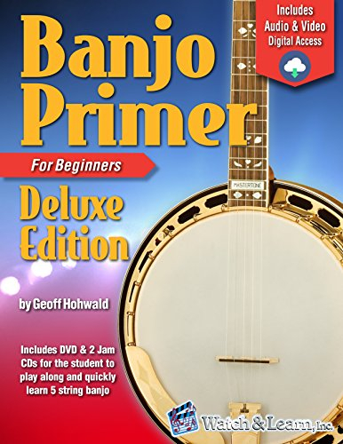 Banjo Primer Book For Beginners Deluxe Edition (Audio & Video Access) (English Edition)