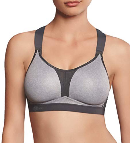 Anita Active Damen Sport-BH X-Back, Grau (Heather Grey 254), 75D (UK: 34D)