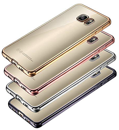 Eximmobile Chrom Case für Huawei P10 Lite | Handyhülle in Rosegold aus Silikon | Cover | Schutzhülle aus hochwertigem TPU Handytasche mit gutem Schutz Handy Tasche Etui Hülle für Rückseite