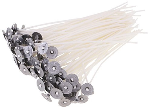 Sharplace 50/100 Umweltschutz Flachdocht Kerzendocht für Kerzenherstellung, Weiß, 50pcs 14cm