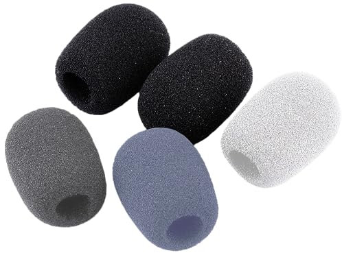 ZOOM WSL-1 Windschutz für Lavaliermikrofone (5 Stück, verschiedenfarbig) – Reduziert Windgeräusche bei Interviews, Podcasts & Filmaufnahmen