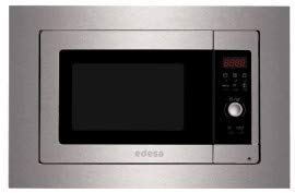 Edesa EMW-2320-I X - Microondas (Integrado, Microondas con grill, 23 L, 800 W, Giratorio, Tocar, Acero inoxidable)