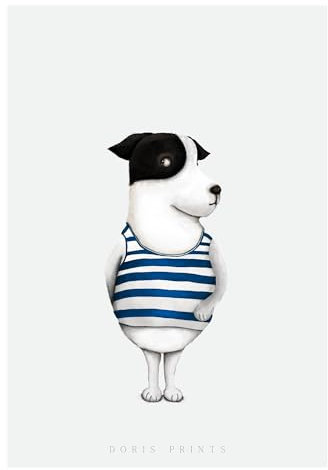 Dori´s Prints Poster mit Hund - Wanddeko - Hundegeschenk