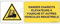 AUA SIGNALETIQUE - Danger, Chariots élévateurs à Fourche et Autres véhicules industriels W014-B - 160x60 mm, PVC 1.5mm