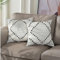 hi-home 2er Set Boho Kissenbezug, 45x45cm Dekorative Kissenhülle Boho Dekokissen Baumwolle Kissenbezüge Sofakissen Kopfkissenbezug für Sofa Schlafzimmer Wohnzimmer (Creme Schwarz)