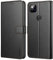 Ganbary Handyhülle für Google Pixel 4A Hülle, Premium Leder Tasche Flipcase [Kartenschlitzen] [Magnetverschluss] [Standfunktion] kompatibel mit Google Pixel 4A Schutzhülle, Schwarz