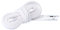 CORD ON - Lacci di cotone cerato o lucidato piatto. Larghezza 6 mm - 1 paio (Bianco, 150 cm)