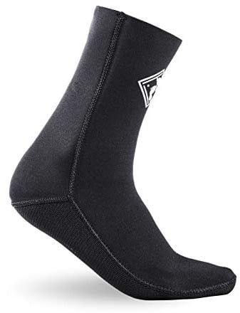 Two Bare Feet Neoprene Wetsuit Socks – 2.5mm, 5mm & 7mm Thickness – Thermal, Flexible, Durable Design - Perfect for Surfing, Diving & Water Sports (Large, 7mm)