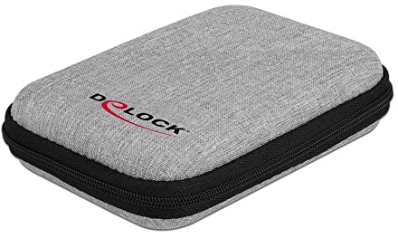 Delock Schutztasche für 2.5″ SSDs, Gehäuse oder Festplatten bis 12 x 8 x 2 cm
