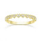 Titaniumcentral Ring Damen Gold Silber 925 14K Vergoldet Schmal Vorsteckring Liebe Herz Ewigkeit Verlobungsringe Partnerringe (52 (16.6))