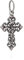 NKlaus 925 Sterlingsilber Kreuz Zirkonia rose Orthodox Kruzifix Kettenanhänger Taufe 11090