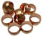 Copper Tube Pipe Coiled Flexible Microbore for Water/Gas/Plumbing & DIY Installations (10mm Compression Olives(Pack of 10))
